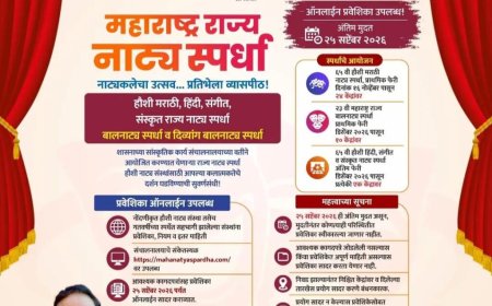महाराष्ट्र राज्य नाट्य स्पर्धेसाठी २५ सप्टेंबरपर्यंत ऑनलाईन प्रवेशिका सादर करण्याचे आवाहन